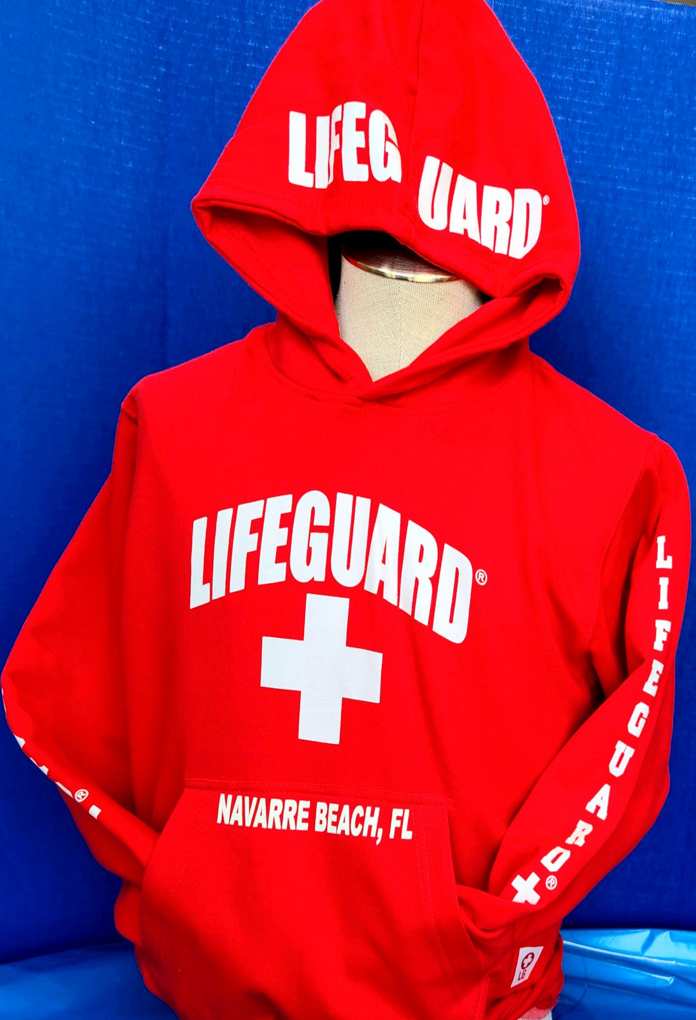 Kids Navarre Beach Lifeguard Hooded Sweater