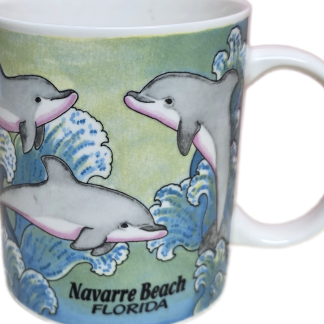 Vintage Coffee Mug - Dolphin Scene