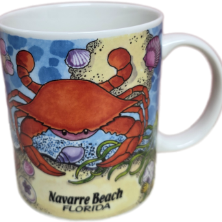 Vintage Coffee Mug - Crab Scene