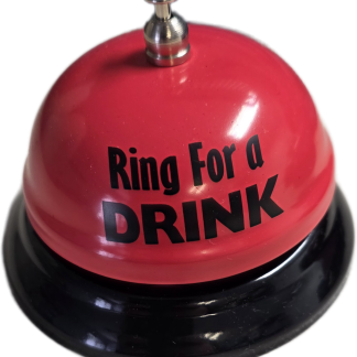 Desk Bell Ring For A Drink - Red